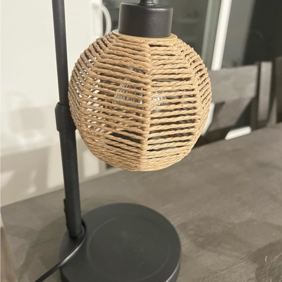 Elegant Black and Tan Table Lamp - Picture 13 of 14